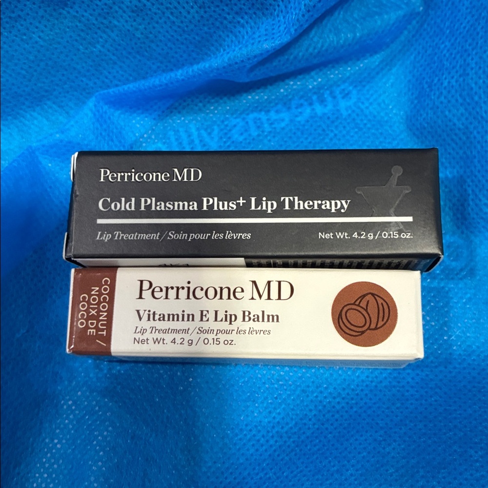 PERRICONE MD cold plasma lip therapy & coconut Vitamin E lip balm